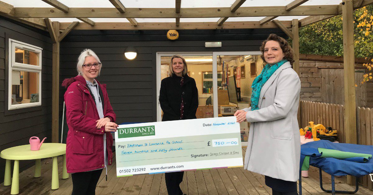 Owlets preschool receives funding from Durrants Charitable Foundation