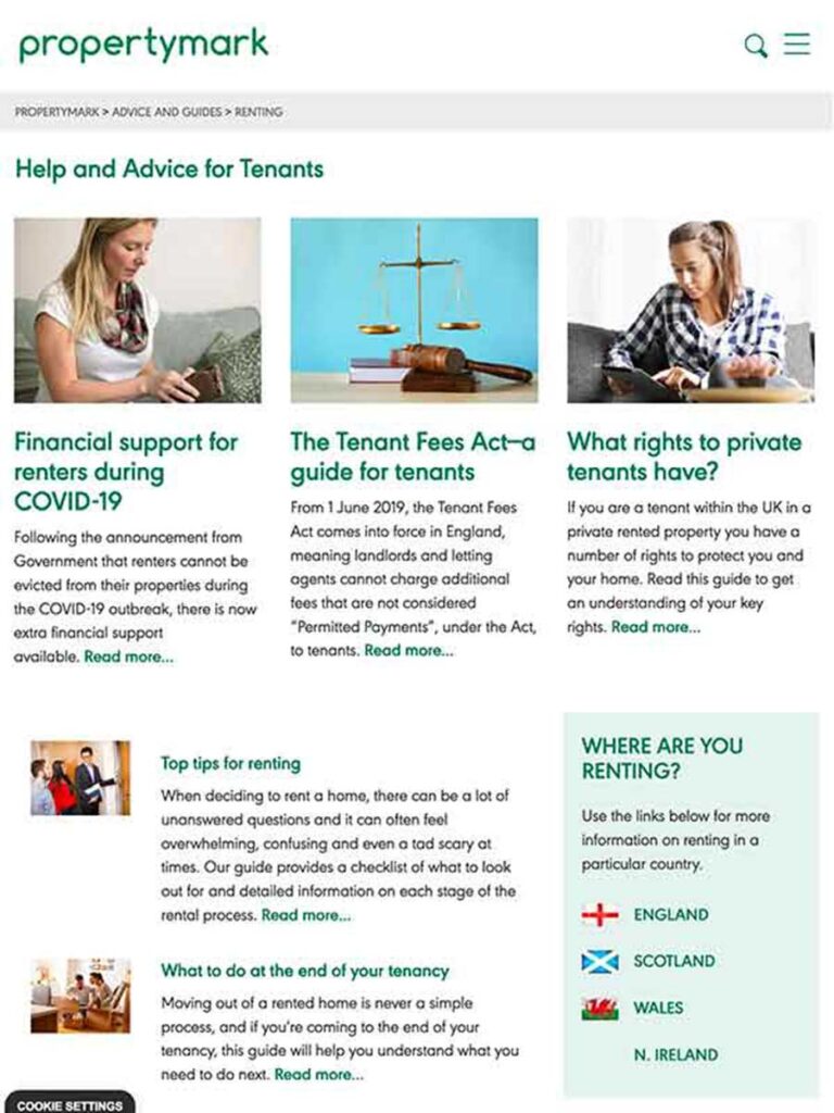 Useful information for Tenants - propertymark