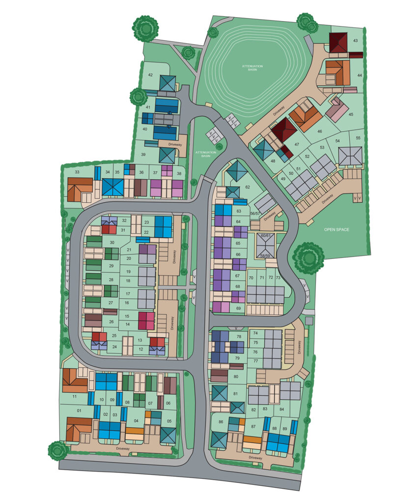 Valley View Harleston - site plan